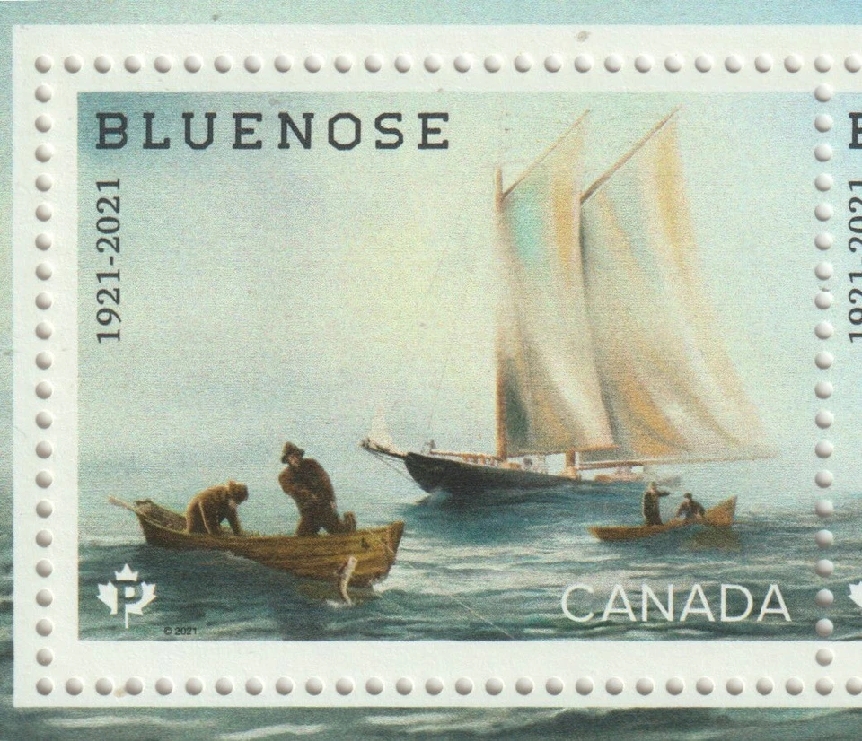 Canada 2021 #3293c Souvenir Sheet Bluenose 100th Launch Anniv. - MNH + Overprint - Image 2 of 3