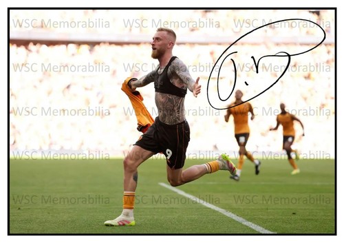 12635. Oli McBurnie Signed Pictures (A4 Prints) Hull Sheff United Swansea etc.