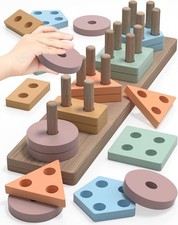 Montessori Toys for 1 2 3 Year Old Boys Girls Toddlers Educational Gift Set Best