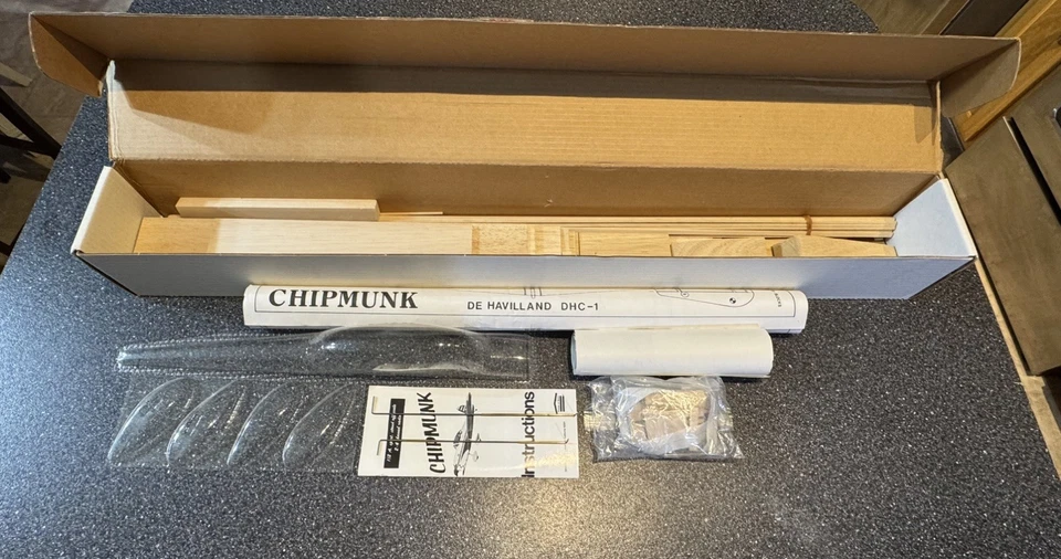 *Chipmunk* R/C Airplane Kit w/36" WS by House of Balsa...1/12 Scale... Unique🔥 - Image 4 of 4