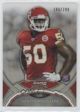 2011 Bowman Sterling Refractor 106/299 Justin Houston #33 4f5
