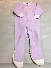 Vintage Dr Denton 80 s Purple Footed Pajamas Large 2-3 Years