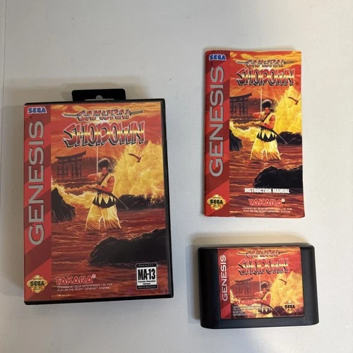 Samurai Shodown (Sega Genesis) With Hang Tab & Manual Complete CIB