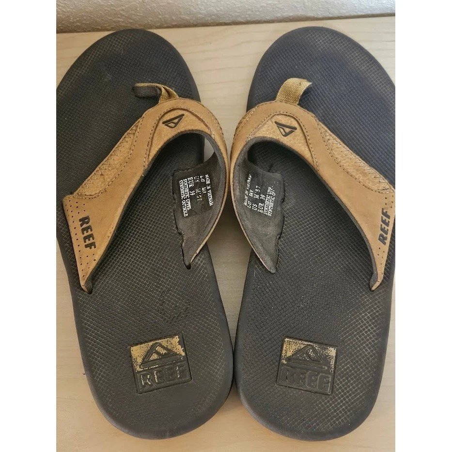 Sandálias masculinas Reef tamanho 7 marrom bronzeado abridor de garrafa chinelos de verão - Imagem 4 de 4