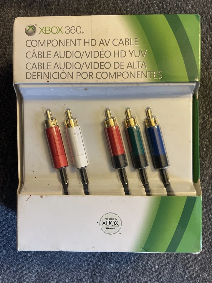 Новый Microsoft Xbox 360 компонент HD AV кабель OEM в заводской упаковке B4V-00004 - Изображение 4 из 4