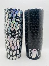 My Minds Eye Halloween Black & Shiny Ghost Baking Cups 50 5 oz. Pieces