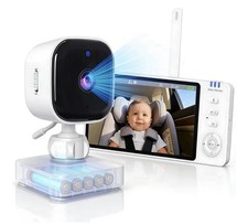 Wireless Tiny Traveler Baby Monitor For Car Portable Camera Night Vision 360 
