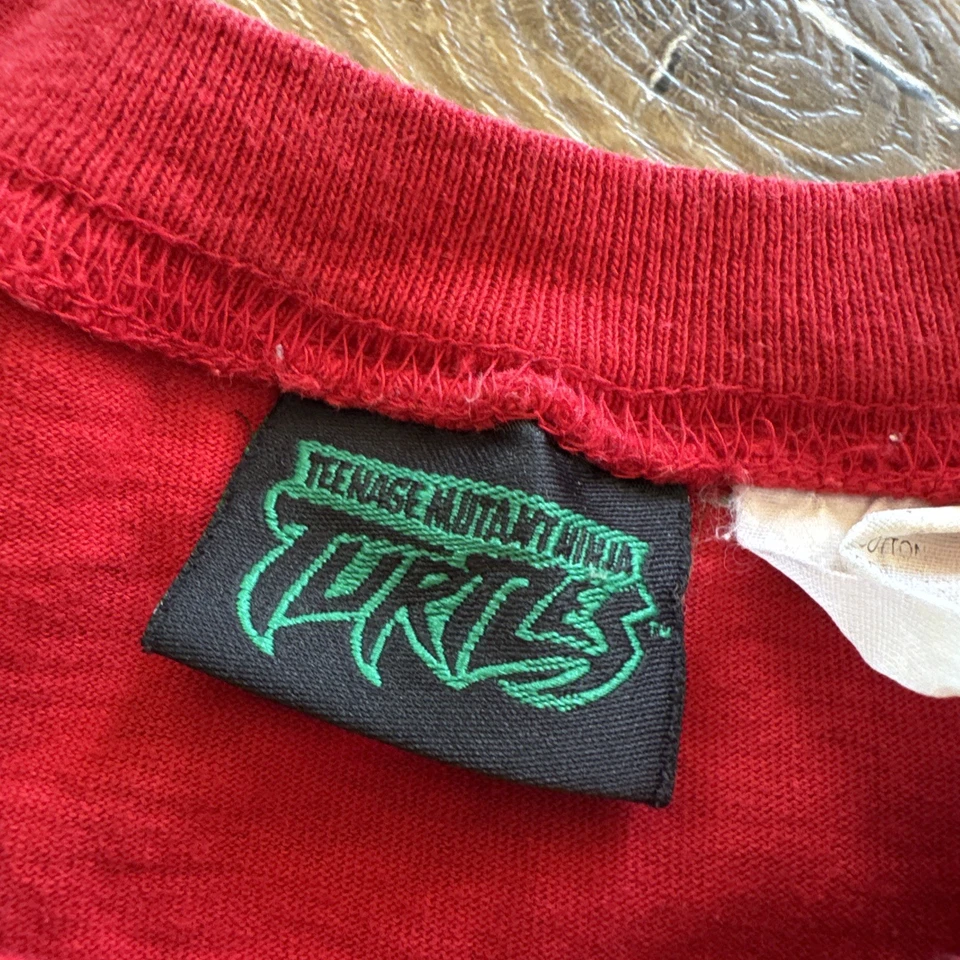 Tmnt Shirt Youth L Red Cotton Y2K Vintage Teenage Mutant Ninja Turtles - Image 3 of 4
