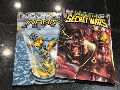Marvel Graphic Novel What If? Secret Wars / Thanos Infinity Abyss Comic Book Lot