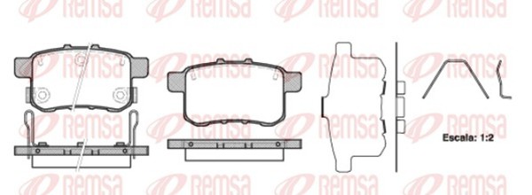 Remsa Bremsbelagsatz Scheibenbremse 1332.12 FüR CU Honda Accord 8 Tourer CW IX-image