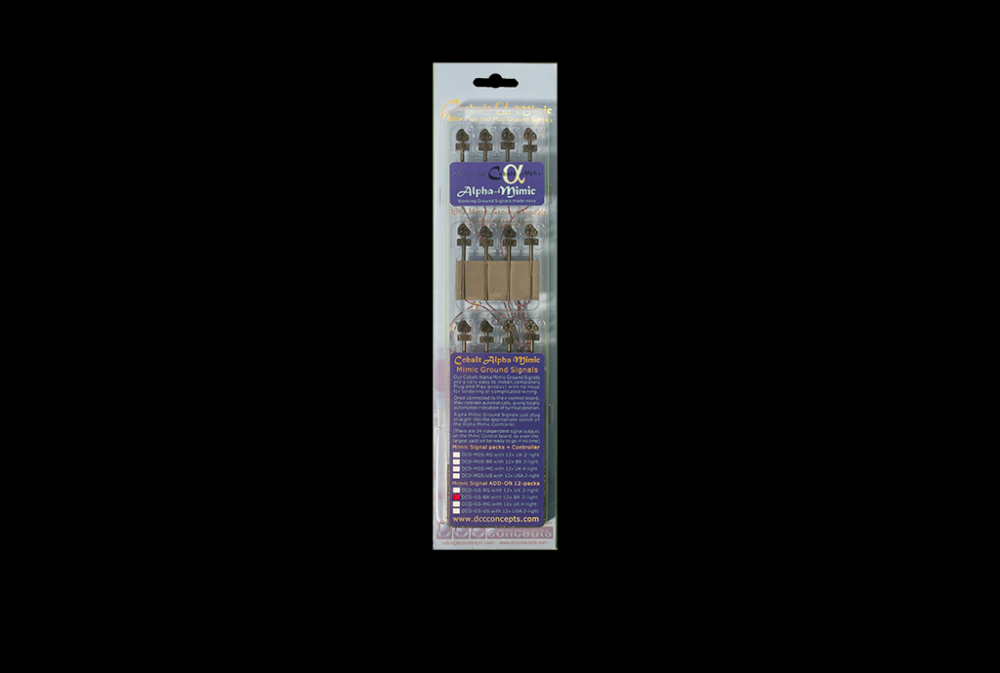 DCC Concepts DCD-GS-BR 12 x 2 Wire Steam Era 3 Light Ground Signal