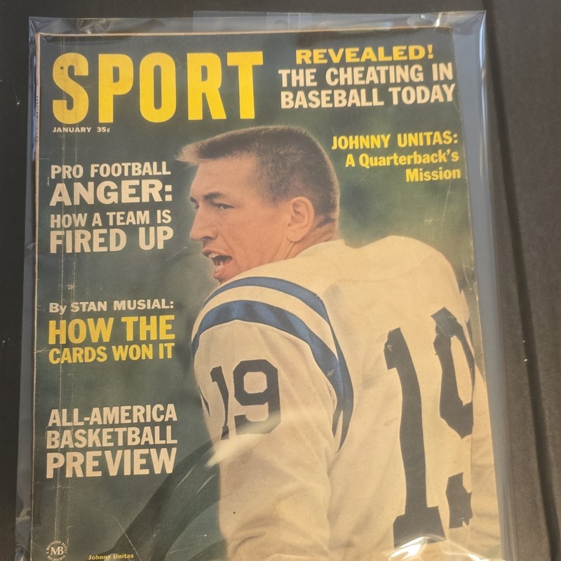 Jonny Unitas Sport Magazine January 1965 