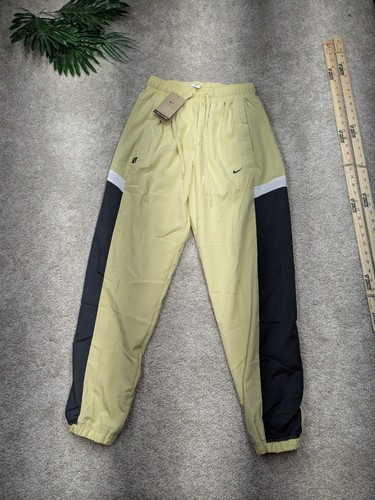$ 70 Nike Jogginghose Herren XL hellbraun beige lockere Passform Mesh gefüttert Basketball neu mit Etikett - Bild 6 von 12