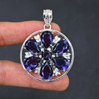 Tanzanite Gemstone Handmade 925 Sterling Silver Jewelry Pendant Gift