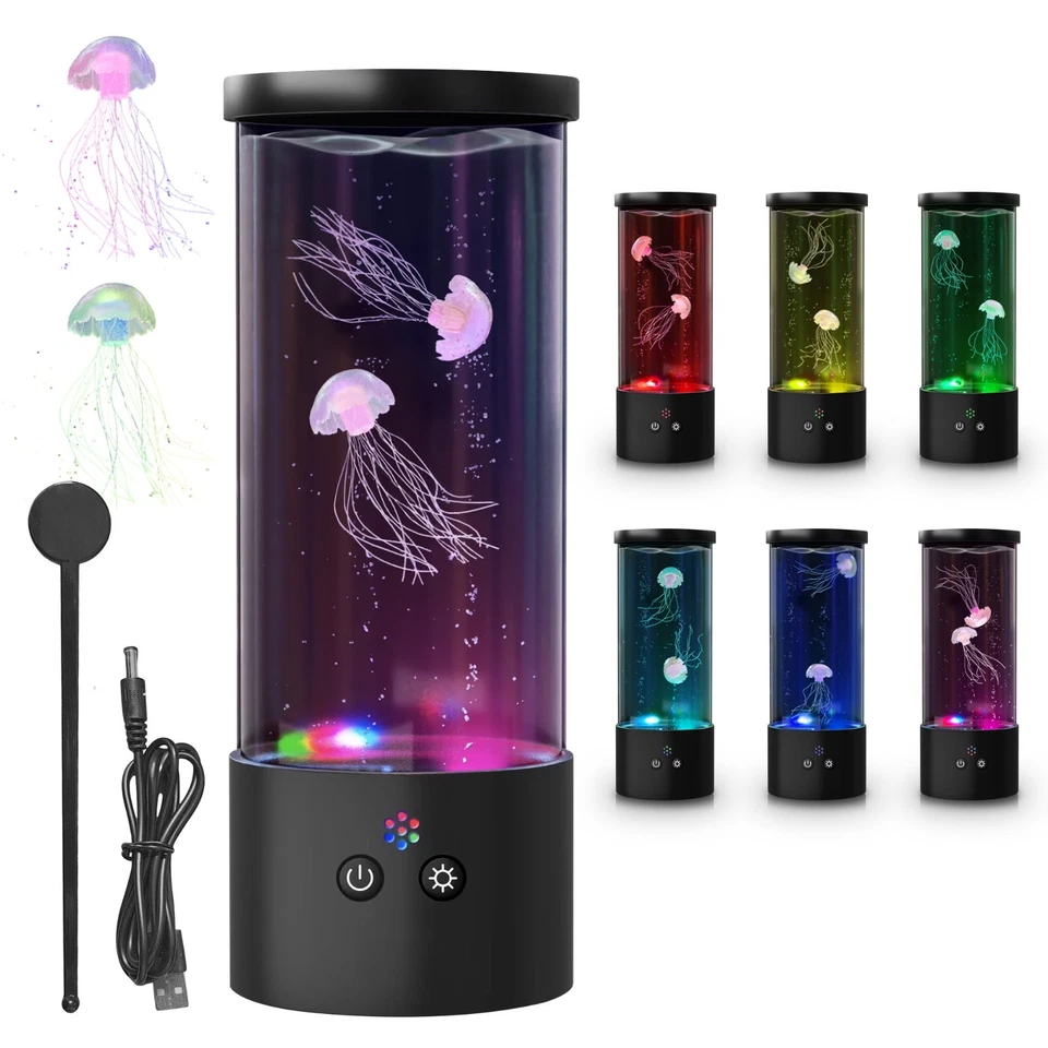 TJOY LED Jellyfish Lamp 5V- USB Jellyfish Lamp Electric Aquarium Mood Night Gift