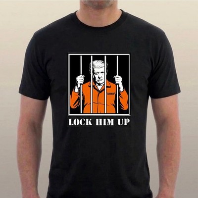 DONALD TRUMP T-shirt LOCK HIM UP  Tee PRISON JAIL Tee by Sillytees