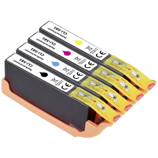 Renkforce Druckerpatrone Ersetzt Canon CLI-581BK, CLI-581C, CLI-581M, CLI-581...-image