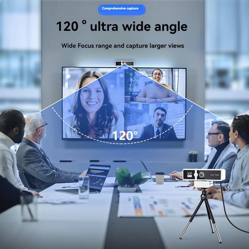 Caméra d'ordinateur haute définition 4K diffusion en direct vidéo haute définition6351 - Photo 3/6