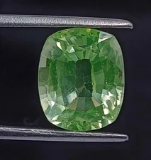 Stunning 12.30 Ct Natural Green Emerald IGL Certified Cushion Cut Gem 5AND