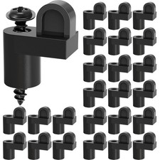 24 Pack 3/8 in Nylon Window Screen Clip with Screws Offset Window Clips for F...