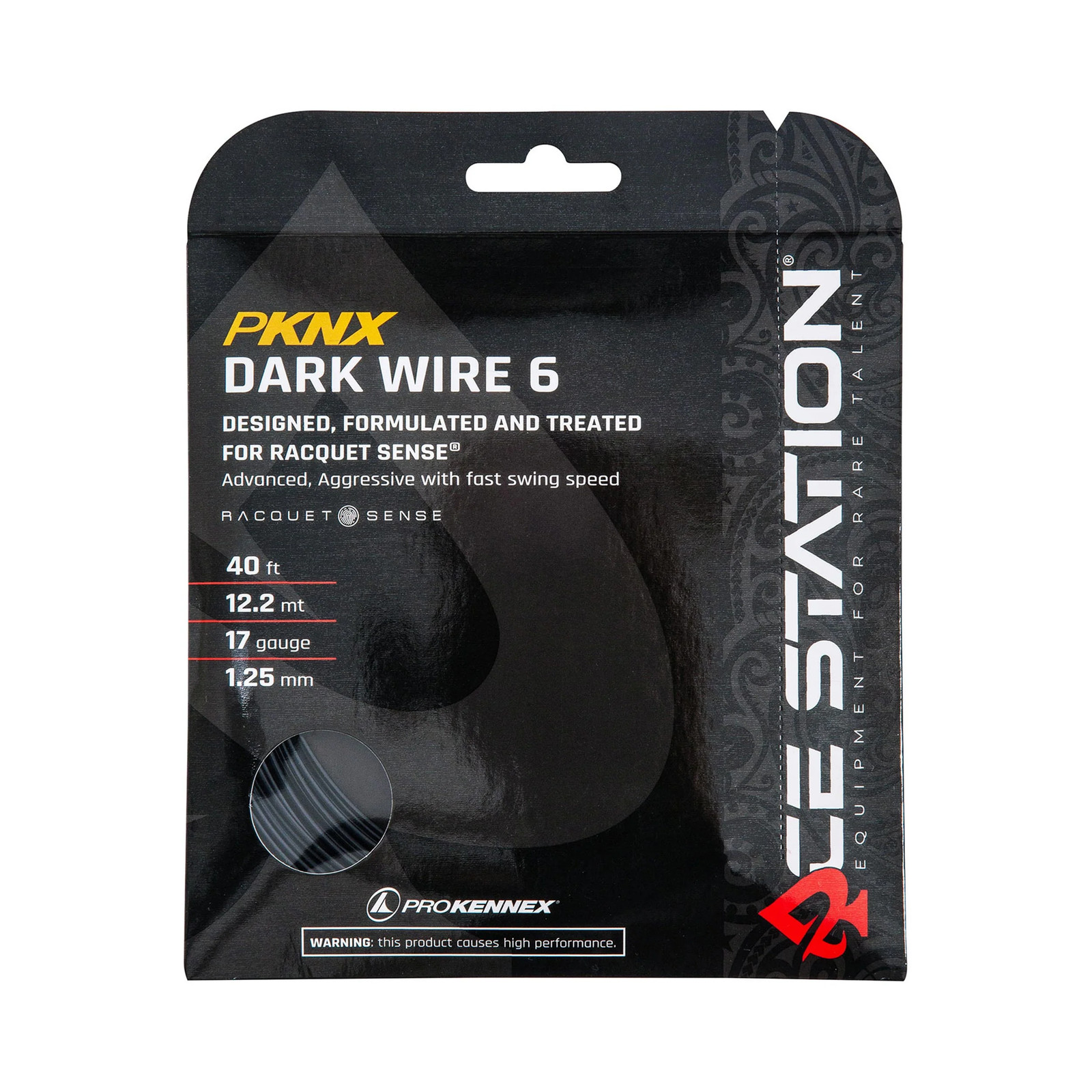 PROKENNEX Dark Wire 6 Saitenset 122m Saitenstrke 125 schwarz 3590₽