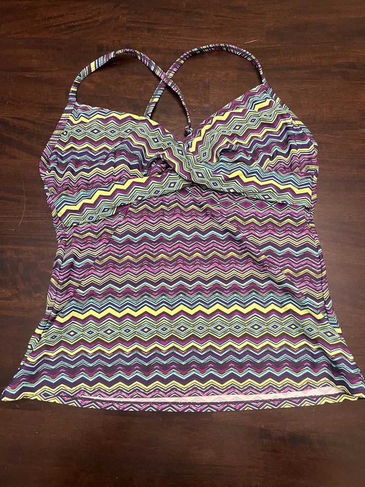 Sujetador Athleta Tankini Bikini Falda de Natación Conjunto Inferior 2 Piezas Traje de Baño 38 B/C y XL Foto 2 de 4