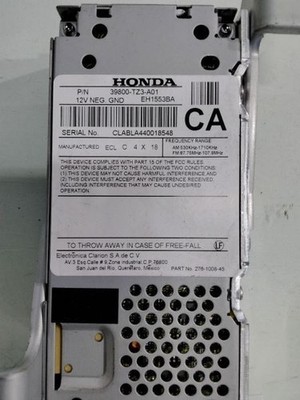 2015 TLX RADIO TUNNER UNITE 39800-TZ3-A01 | eBay