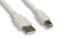 USB 2.0 Cable TYPE A to TYPE B Cable 6FT White