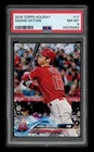 2018 Topps Holiday: # 17 Shohei Ohtani PSA 8 NM-MT