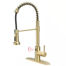 2-Spray Patterns Single Handle Touchless Pull down Sprayer Kitchen Faucet with D
