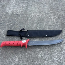 Bubba Blade 9 Inch Stiffie Fillet  With Non-Slip Grip Handle, Full Tang Beveled