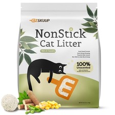 EZSKUUP Non-Stick Bottom Tofu Cat Litter Mix Cassava, Strong Clumping Low Tra...