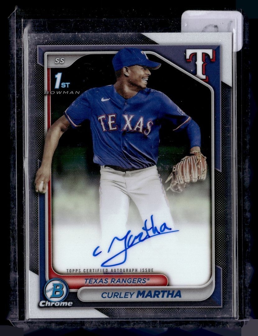 2024 BOWMAN CHROME 1ST PROSPECT AUTO CURLEY MARTHA RANGERS