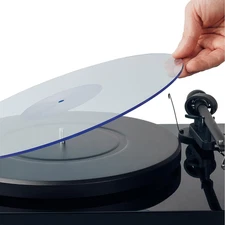 Hudson Hifi Acrylic Turntable Mat Blue Enjoy Richest Tones Crispest Sonic Clarit