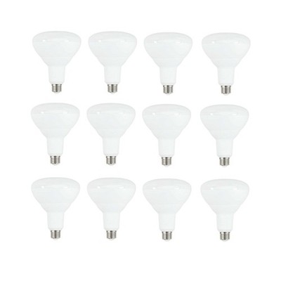 Maximus 15W Dimmable BR40 LED Bulb, 526 Base, 25,000-Hour Lifespan (Pack of 12)