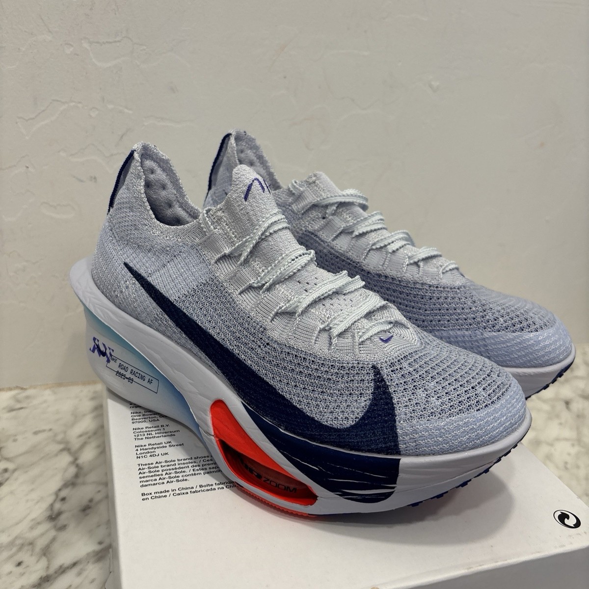 Nike Air Zoom Alphafly Next %3 Football Grey Blue Void Ghost