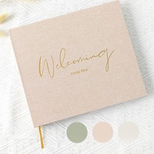 Joss  Lac Design Linen Pregnancy Journal Keepsake Memory Book Expecting Moms