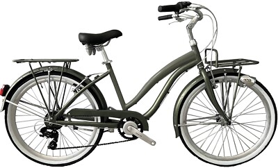 BICI 26 CRUISER DONNA ALLUMINIO BICICLETTA CITY BIKE PASSEGGIO ART