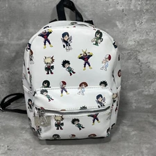 My Hero Academia Chibi Mini Backpack Mini Bookbag White All Over Chibi Print