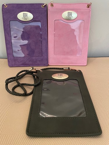 3 - NEW SUEDE CARDS, CREDIT CARD, ID, PHONE HOLDER WITH SHOULDER STRAP - Picture 3 of 4