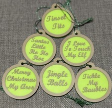 Funny Rude Christmas Baubles 3D Printed to order