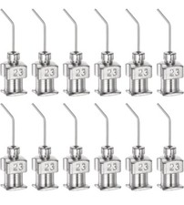 12 St&uuml;ck Dosiernadeln, 23 St&auml;rke 1/2" Edelstahl stumpfe Spitze 45 Grad