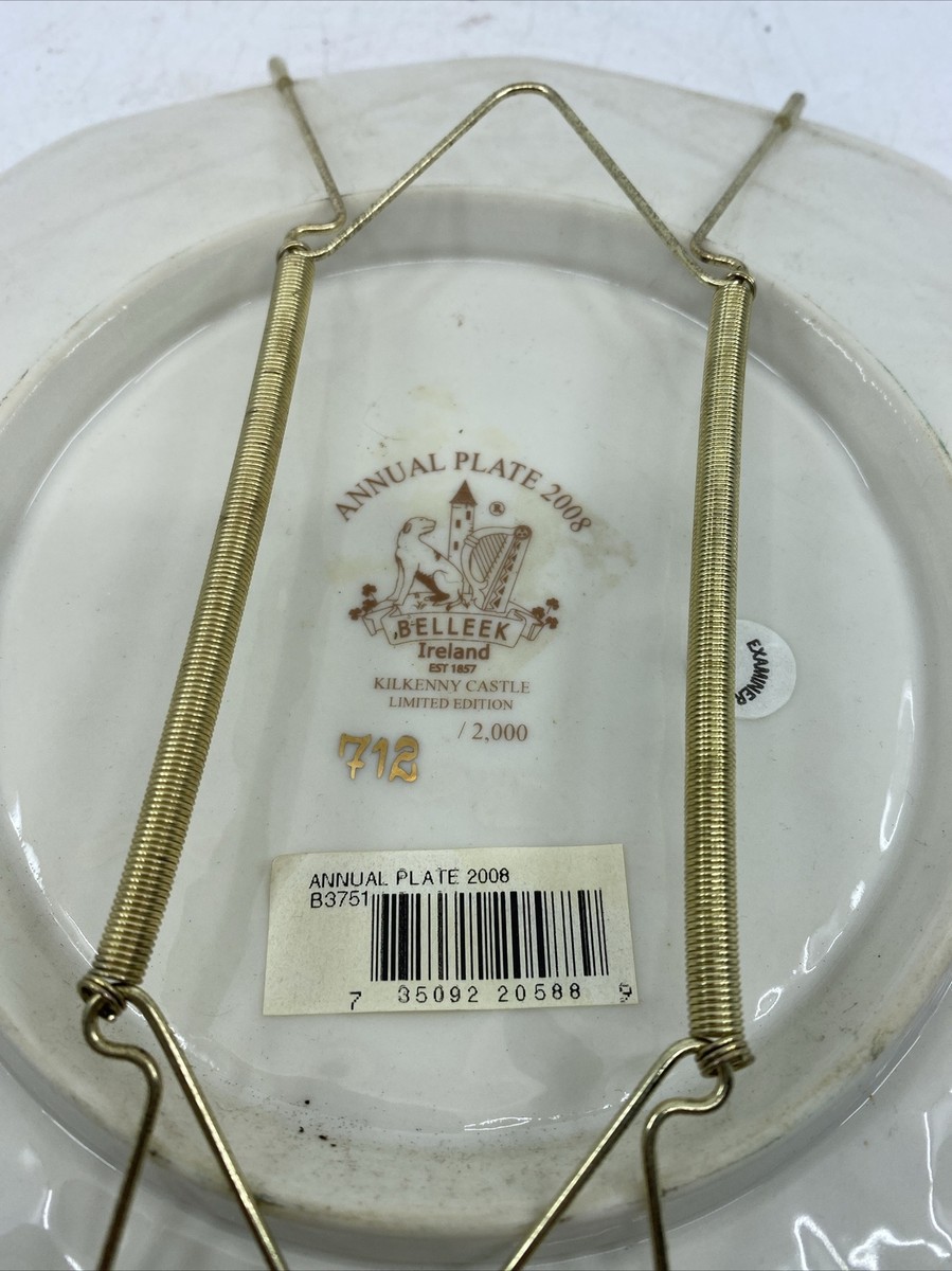 vintage an・an no.13 Belleek Porcelain Annual Plate 2008 Kilkenny Castle Limited