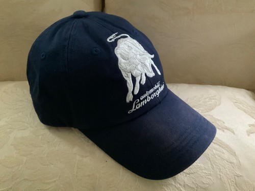 Genuine Lamborghini Miura Bull Hat in blue and white