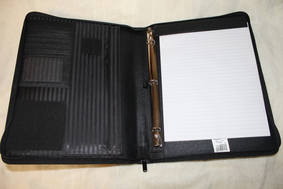 Pasta Portfolio com alça retrátil, cor preta - Imagem 3 de 4