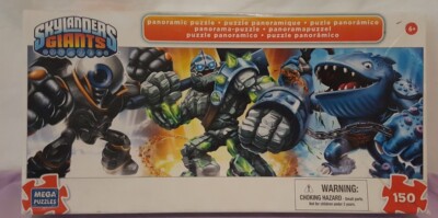 Jigsaw Puzzle Skylander Giants 150 Piece Panoramic Mega Puzzle 2013.