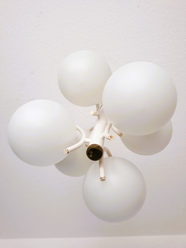1970er Mid-Century 6 Kugeln Sputnik, Kronleuchter, Vintage, Made in Germany 70s - Picture 7 of 9