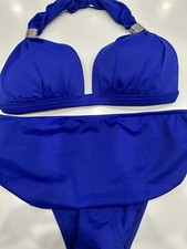 Venus Blue Goddess Bikini Top  C D DD& Skirted More Coverage Bottoms 8Set