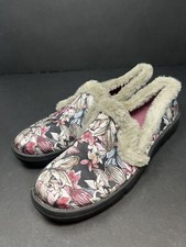 Baretraps Becky Womens Fuzzy Slippers Size Dark Mauve Multicolored Size 11M