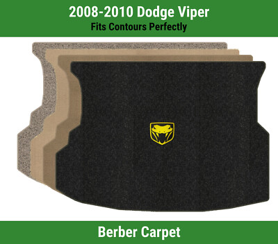 Lloyd Berber Trunk Carpet Mat for '08-10 Dodge Viper w/Yellow Viper Snake Logo